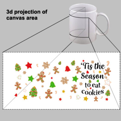 ‘Tis the Season to Eat Cookies Wraparound Mug Thumbnail